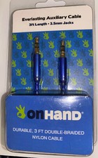 Aux Cable 3.5mm Male to Male Auxiliary Audio Nylon Braided Cord