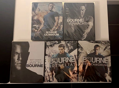 Jason Bourne - Teil 1-5 - Blu-ray - Steelbooks -