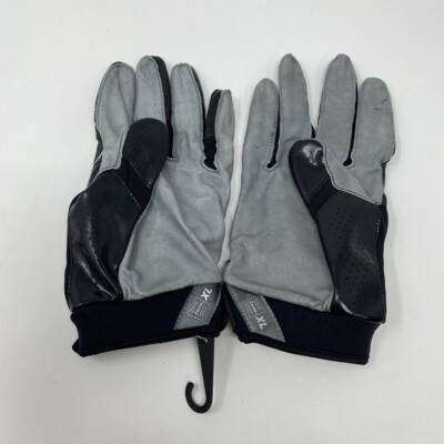Nike Vapor Jet グローブ グレー/ブラック　Ｍ New Nike Vapor Jet Adult All Purpose Gloves Mens XL College NFL