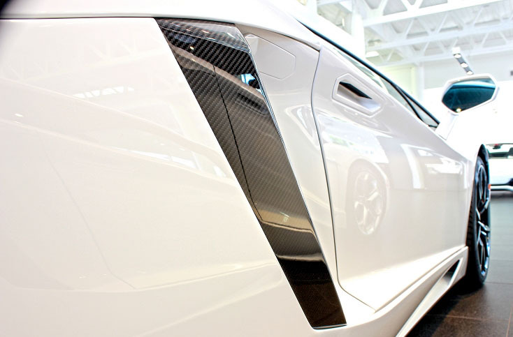 Lamborghini Aventador Carbon Fiber Side Intake Vents Trim