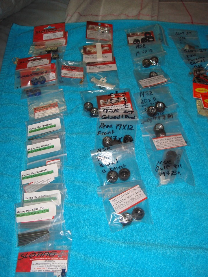 1/32 Huge Parts Lot Slotting Plus*NSR*SlotIT*Carrera* Scale Auto eBay