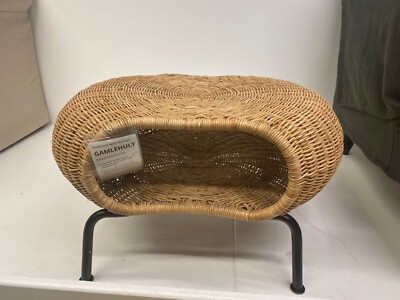 Brand New Ikea GAMLEHULT Footstool with storage, rattan