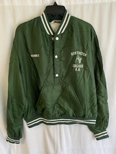 Vintage Huntington College WV Basketball Pullover Jacket Large Made in USA