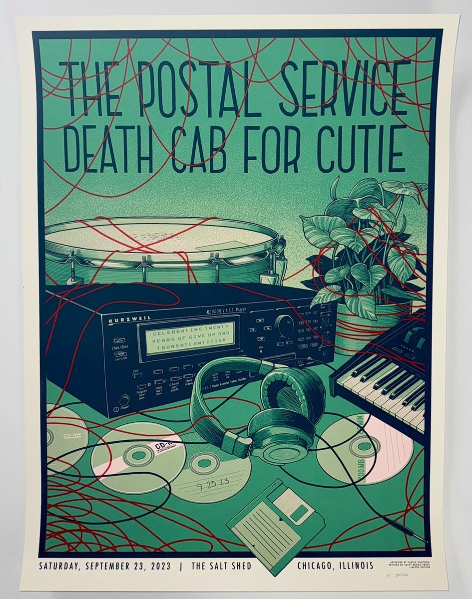 Death Cab for Cutie Poster The Postal Service Chicago IL