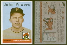 (18466) 1958 Topps 432 John Powers Pirates-EM