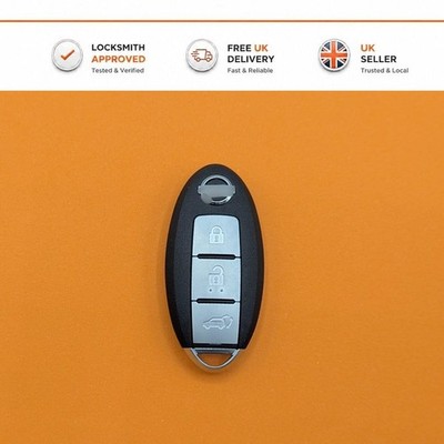Nissan 3 Button Keyless Remote Key Fob 433Mhz ID4A For Qashqai X-Trail Pulsar