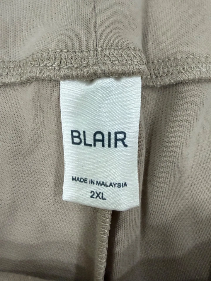 Pantalones elásticos informales caqui Blair para mujer cómodos ropa de salón 2XL Foto 3 de 4