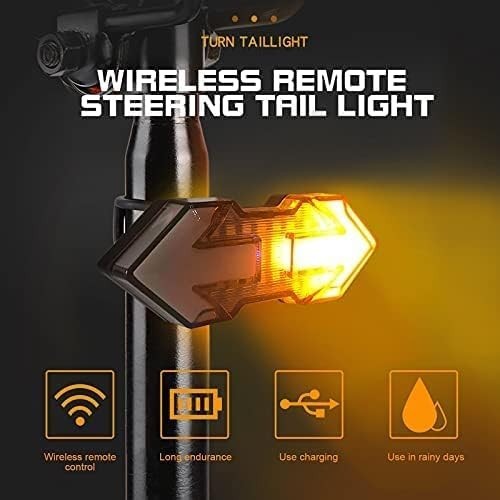Bike Turn Signals,Bright Bike Tail Light with Turn Signals, 