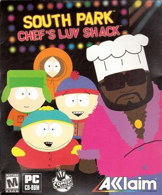 South Park: Chef's Luv Shack PC CD-ROM 1999 Trivia Mario Party Multiplayer Fun!