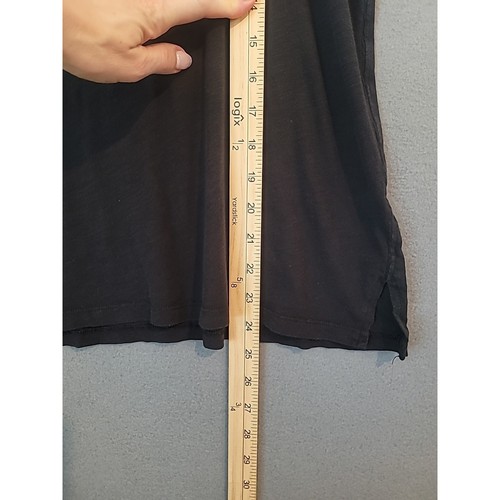 Canotta Madewell Whisper cotone nera collo a scoop - donna S - usata in ottime condizioni SPEDIZIONE $5,00 - Foto 8 di 8