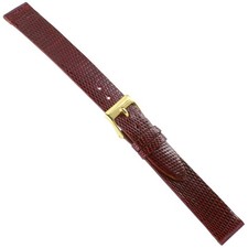 15mm Morellato Genuine Lizard Flat Unstitched Bordeaux Ladies Watch Band