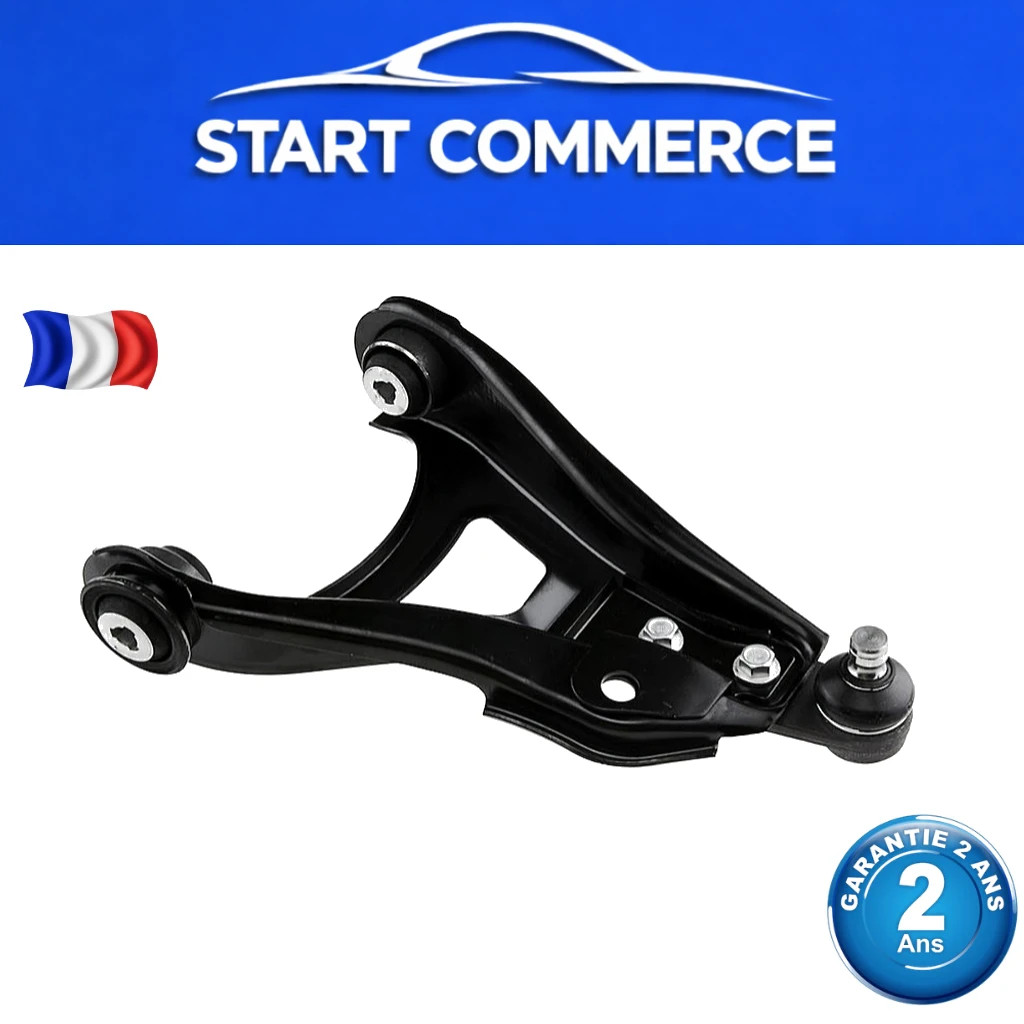 Bras de suspension avant droit 7700425228 pour réparer les bruits de train avant Renault Kangoo