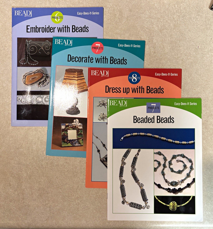 Bead & Button Easy-Does-It Bead Projects Booklet Set of 4 Jewelry Embroidery