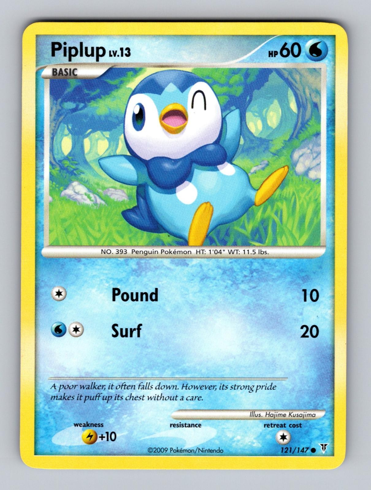 Piplup 121/147 Common Supreme Victors Pokemon Lightly Played