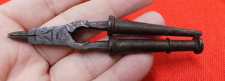 ORIGINAL 18th CENTURY FIGURAL IRON FLINTLOCK GUN MULTI TOOL