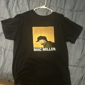Mac Miller Black Graphic T-Shirt Rap & Hip Hop Music Artist Tee