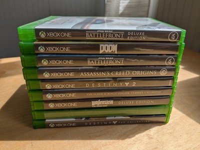 Xbox One Lot Of 9 Star Wars , Assassin's Creed, Destiny, Wolfenstein,