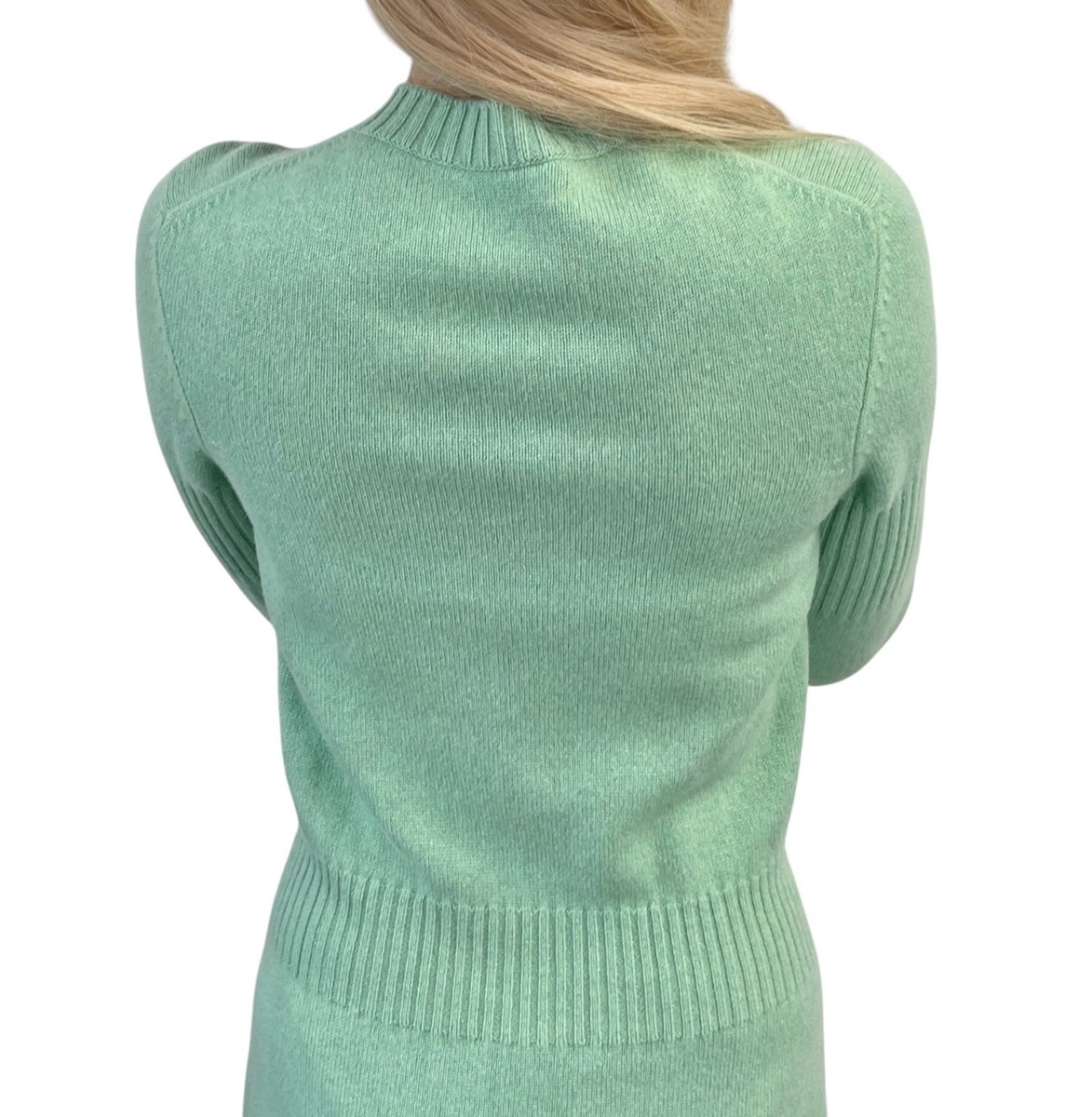 CHANEL Vintage P52425 CC Turnlock Logo Knit Cardigan Dress #38