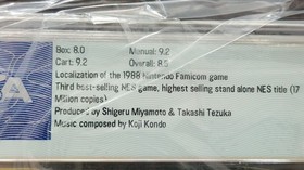 PSA (WATA) 8.5 CIB Super Mario Bros 3 w/ Box 8.0 Manual 9.2 Cart 9.2 NOT CGC VGA