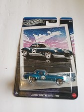 2025 Hot Wheels Jaguar Lightweight E-Type #2 Blue - Silver Series