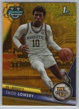 2023-24 Topps Bowman University Chrome Base - Gold Shimmer Refractor Zaide Lower