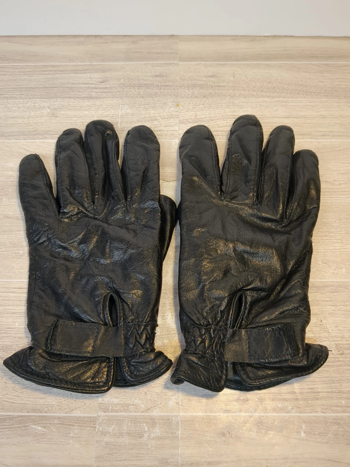 Wilsons Leather Black Winter Thinsulate Insulated Gloves Sz Large Strap