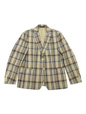 Blazer de lino ultraflex de ajuste clásico Lauren Ralph Lauren para hombre (44L, tostado/azul)