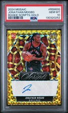 2024 PANINI MOSAIC ROOKIE SCRIPTS GOLD #RSMOG JONATHAN MOGBO 2/10 PSA 10