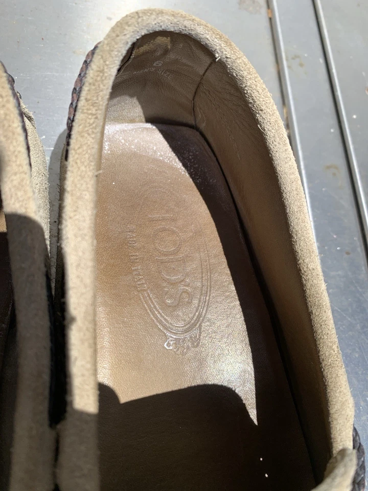 Tod’s Gommino Sand Suede Tassel Driving Loafers UK6/US7 - Image 2 of 4