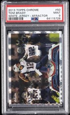 2013 TOPPS CHROME X-FRACTOR #50 TOM BRADY PSA 9
