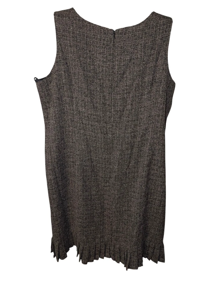 Danny & Nicole Mujer Negro Tostado Tweed 2 Piezas Vestido Chaqueta Traje Talla Grande 24W Foto 4 de 4