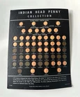 Indian Head Penny Collection Album Lot 18 Coins Partial Set Vintage