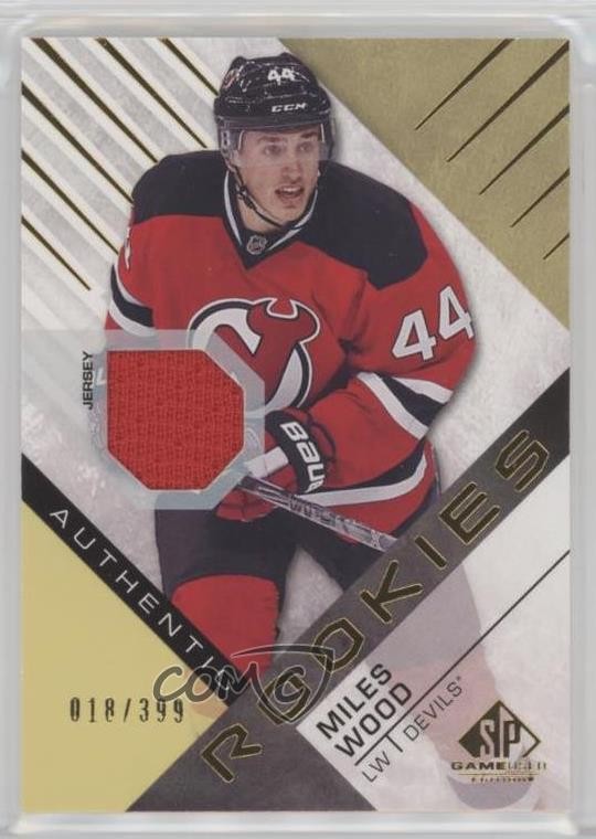 2016 SP Game Used Authentic Rookies Gold Material /399 Miles Wood Rookie RC 0c3