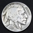 1931-S Buffalo Nickel Fine Plus Semi-Key Date | Free Shipping