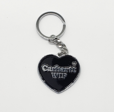 Carhartt WIP Black Heart Keychain Keyring Accessory 