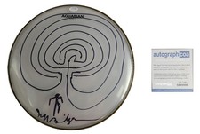 Jeff Bridges Signed Autographed Man Entering Maze Sketch 14 inch Drumhead ACOA