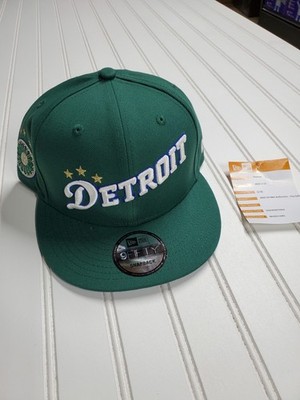 Rare Detroit Pistons Prototype Sample Hat New Era 9Fifty Snapback Green
