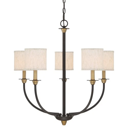 Quoizel ADY5005 Bronze Audley 5-Light 26"W Chandelier - Picture 1 of 7