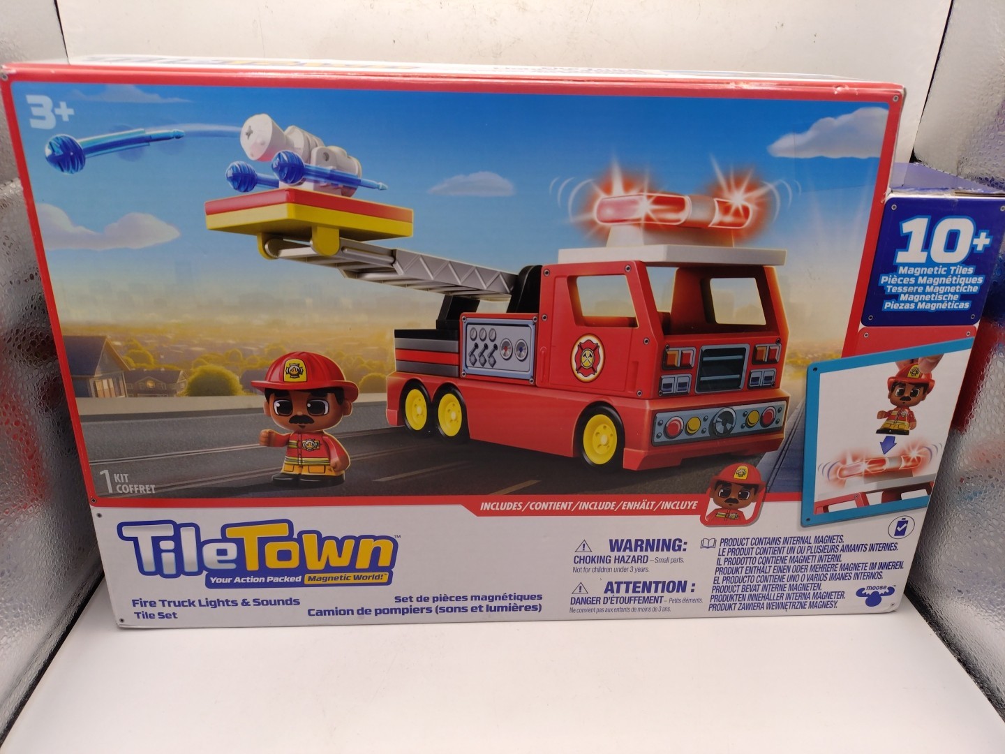Tile Town Fire Trucks Lights & Sounds Tile Set New In Box