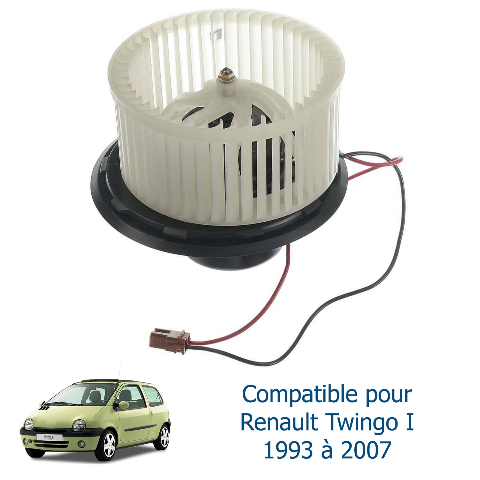Moteur de ventilateur de chauffage robuste pour Renault Twingo I ABS