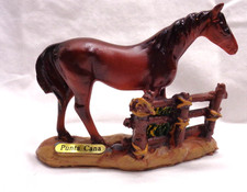 Estate Find ~ PUNTA CANA Souvenir HORSE Resin Figurine ~ 4" L x 3.5" H