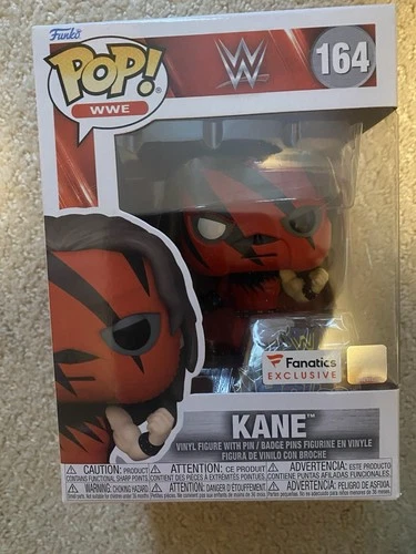 Funko Pop! WWE Fanatics Exclusive KANE W/Pin #164 WWF WCW AEW