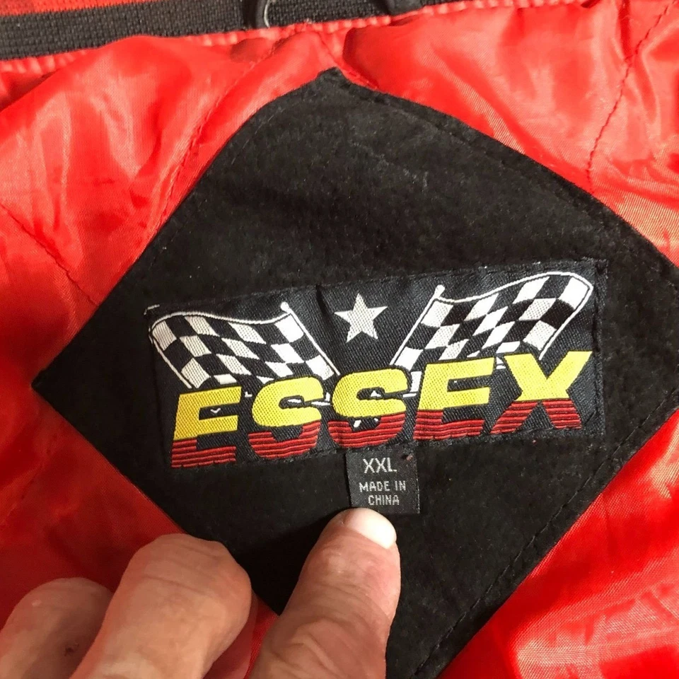 Jaqueta Bombardeiro Vintage Chevrolet Racing Tamanho XXL Preta Zíper Completo Acolchoada Retrô Ano Novo - Imagem 3 de 4