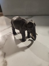 FIGURE Gray African Elephant Terra by Battat Gray 3x5" Figurine Toy Plastic Doll