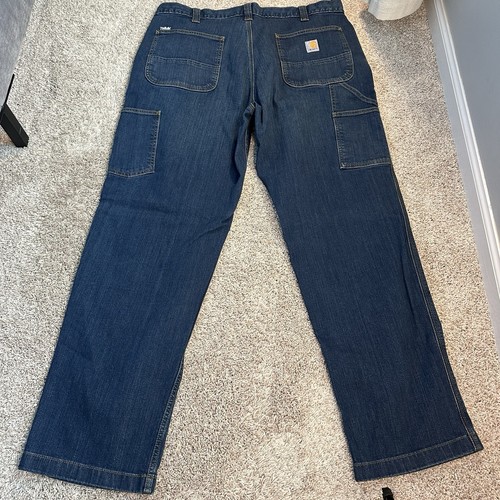 Carhartt Relaxed Fit Carpenter Jeans 40x32 Workwear Utility Denim Pants - Picture 5 of 7