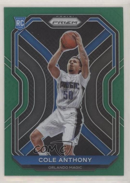 2020-21 Panini Prizm Green Prizm Cole Anthony #292 fm0
