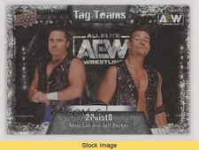 2022 AEW All Elite Wrestling Tag Teams Pyro Jeff Parker Matt Lee Patch READ kr0