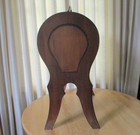VTG 1940s Natural Mahogany Wood 2-Section Magazine Rack - Local Pick-up 23111 — photo 4