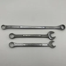 Craftsman -v- 3/8" x 7/16 Offset 12 Pt Box Wrench 2x 7/16 Combo Made In USA