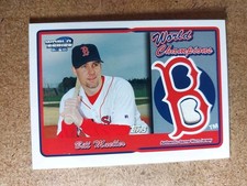 05 Topps 2004 World Series Champions Game Used Home Jersey Relic Bill Mueller 
